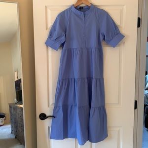 Cornflower blue short sleeve maxi dress  small new with tags